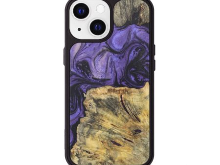 iPhone 13 Wood+Resin Phone Case - Alvin (Purple, 718671) Hot on Sale