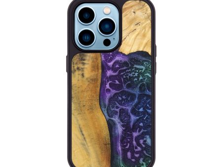 iPhone 14 Pro Wood+Resin Phone Case - Candy (Static, 720624) Online now