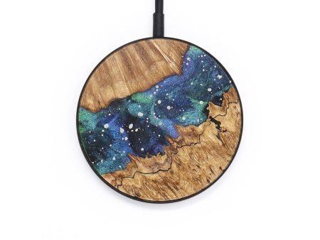 Circle Wood+Resin Wireless Charger - Lauryn (Cosmos, 720723) For Sale