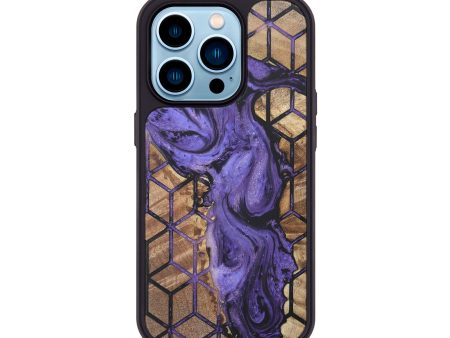 iPhone 14 Pro Wood+Resin Phone Case - Calvin (Pattern, 718711) Discount