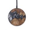 Circle Wood+Resin Wireless Charger - Carlton (Black & White, 718553) on Sale