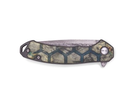 EDC Wood+Resin Pocket Knife - Alondra (Pattern, 719337) on Sale