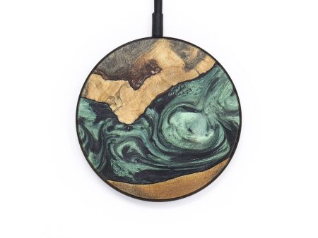 Circle Wood+Resin Wireless Charger - Milani (Green, 718561) Discount