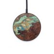 Circle Wood+Resin Wireless Charger - Phoebe (Teal & Gold, 718551) Discount