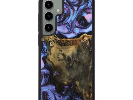 Galaxy S24 Plus Wood+Resin Phone Case - Makayla (Purple, 719516) Supply