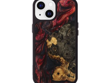 iPhone 13 Wood+Resin Phone Case - Dayanara (Red, 720245) on Sale