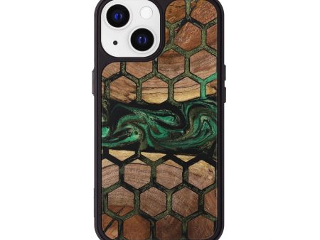 iPhone 13 Wood+Resin Phone Case - Steve (Pattern, 719747) For Cheap