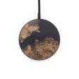 Circle Wood+Resin Wireless Charger - Brian (Pure Black, 718571) on Sale