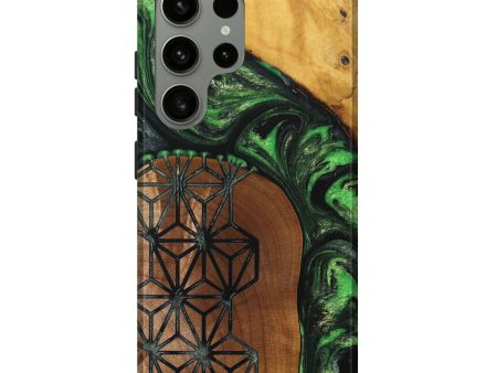 Galaxy S24 Ultra Wood+Resin Live Edge Phone Case - Fernanda (Pattern, 717486) on Sale