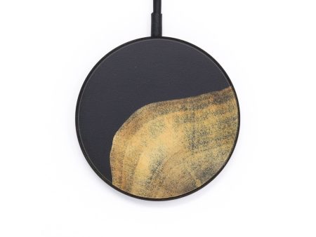 Circle Wood+Resin Wireless Charger - Samara (Pure Black, 718569) Discount