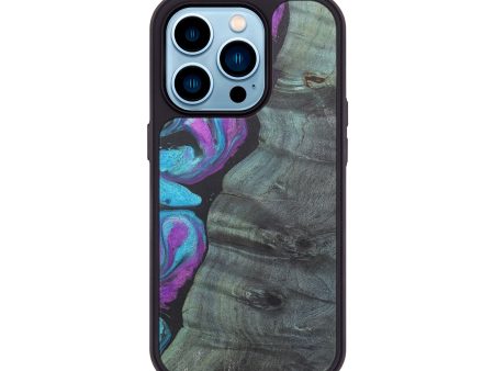 iPhone 14 Pro Wood+Resin Phone Case - Bella (Purple, 716450) Discount