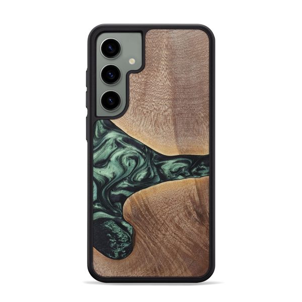 Galaxy S24 Plus Wood+Resin Phone Case - Brent (Green, 717587) For Discount