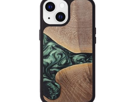 iPhone 13 Wood+Resin Phone Case - Brent (Green, 717587) Supply