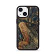 iPhone 13 Wood+Resin Phone Case - William (Teal & Gold, 717653) Discount