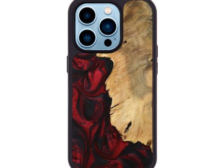 iPhone 14 Pro Wood+Resin Phone Case - Dallas (Red, 716712) Online Sale