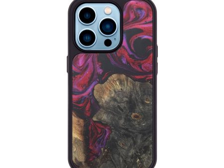 iPhone 14 Pro Wood+Resin Phone Case - Dorothy (Red, 716458) on Sale