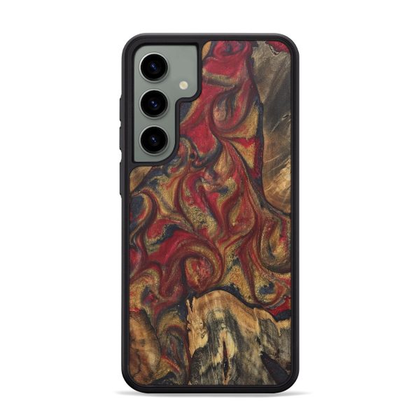 Galaxy S24 Plus Wood+Resin Phone Case - Charlee (Red, 718844) For Cheap