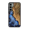 Galaxy S24 Plus Wood+Resin Phone Case - Angie (Blue, 716557) Sale