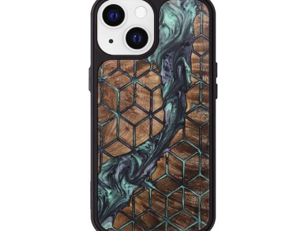 iPhone 13 Wood+Resin Phone Case - Julius (Pattern, 718182) Cheap