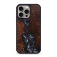 iPhone 15 Pro Max Wood+Resin Phone Case - Lou (Black & White, 718147) Sale