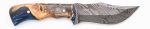 Carved Damascus Hunting Knife #10595 Hot on Sale