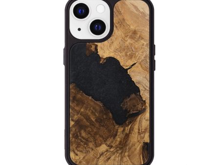 iPhone 13 Wood+Resin Phone Case - Laurel (Wood Burl, 720403) For Cheap