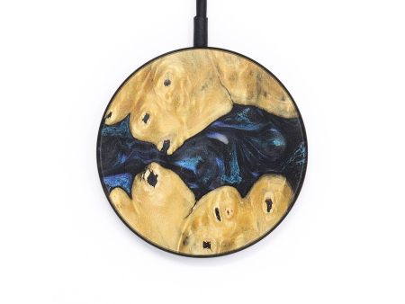 Circle Wood+Resin Wireless Charger - Ashanti (Blue, 718572) Supply