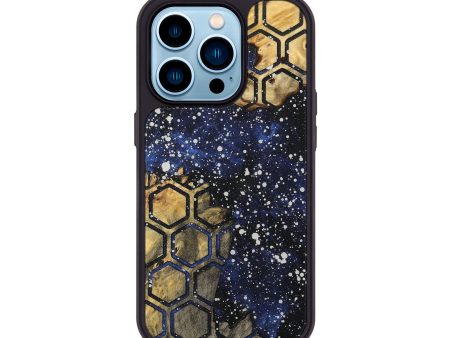 iPhone 14 Pro Wood+Resin Phone Case - Ayden (Cosmos, 717381) Online now