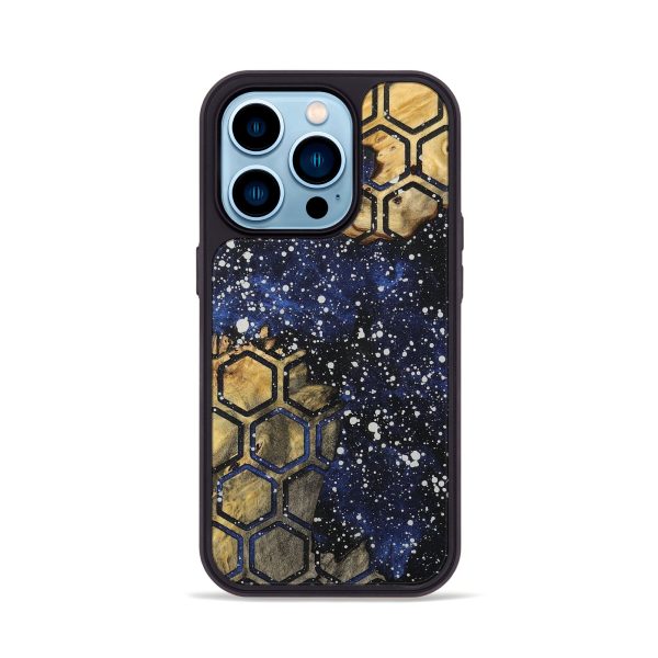 iPhone 14 Pro Wood+Resin Phone Case - Ayden (Cosmos, 717381) Online now