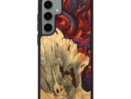 Galaxy S24 Plus Wood+Resin Phone Case - Bodhi (Red, 719562) Cheap