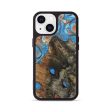 iPhone 13 Wood+Resin Phone Case - Isla (Teal & Gold, 717627) Online