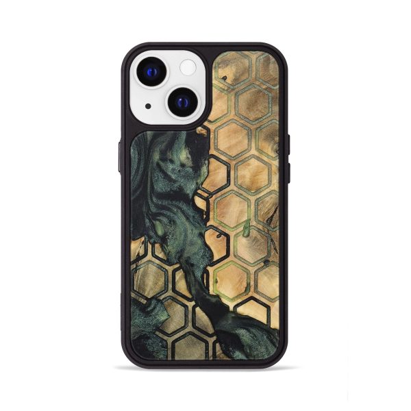 iPhone 13 Wood+Resin Phone Case - Gale (Pattern, 717307) Hot on Sale